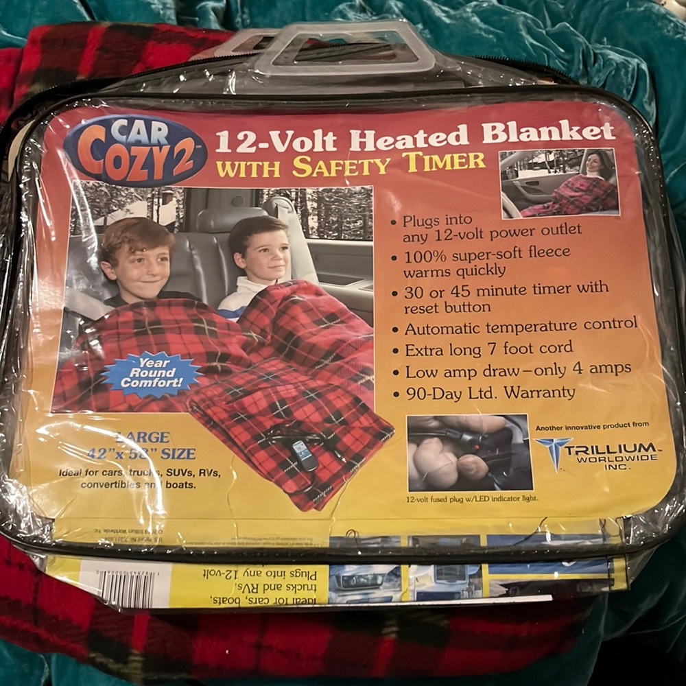 Heated blanket for the cart